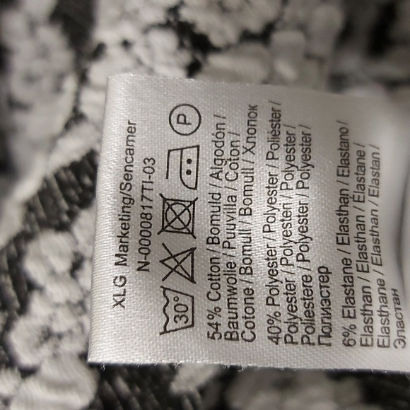 B Young Floral Dress/Black/White/ Sz M/ Stretchy/NWOT/ Classic - Picture 7 of 7